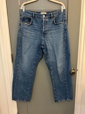 Madewell Pieced Barrel-Leg Jean Petite size 30P Women’s